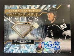 Brandt Clarke [Pure Black Autograph] Hockey Cards 2022 Upper Deck Black Diamond Prices
