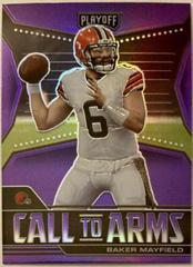 Baker Mayfield [Purple] #CA-BMA Football Cards 2021 Panini Playoff Call to Arms Prices