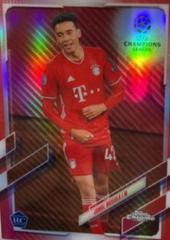 Jamal Musiala [Red Carbon Fiber] Soccer Cards 2020 Topps Chrome UEFA Champions League Prices