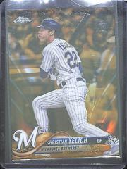 Christian Yelich [Gold Refractor] #HMT47 Baseball Cards 2018 Topps Chrome Update Prices