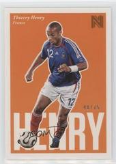 Thierry Henry [Orange] #93 Soccer Cards 2017 Panini Nobility Prices