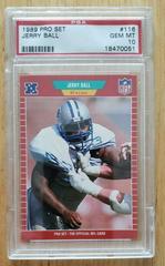 Jerry Ball #116 Football Cards 1989 Pro Set Prices