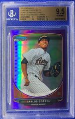 Carlos Correa [Purple Refractor] Baseball Cards 2013 Bowman Chrome Prospect Prices