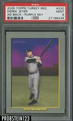 Derek Jeter [Ad Back] #230 Baseball Cards 2005 Topps Turkey Red Prices