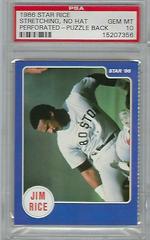 Stretching, No Hat [Perforated Puzzle Back] Baseball Cards 1986 Star Rice Prices