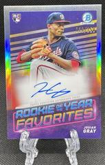Josiah Gray Baseball Cards 2022 Bowman Rookie of the Year Favorites Autographs Prices