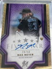 Max Meyer [Purple Silver] #SS-MM Baseball Cards 2023 Topps Five Star Signature Prices