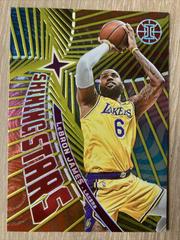 LeBron James [Asia Red Yellow] Basketball Cards 2021 Panini Illusions Shining Stars Prices