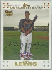 Fred Lewis Baseball Cards 2007 Topps Opening Day Prices