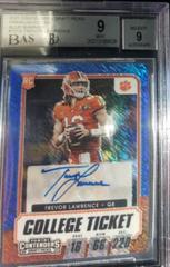 Trevor Lawrence [Autograph Premium Blue Shimmer] #101A Football Cards 2021 Panini Contenders Draft Picks Prices