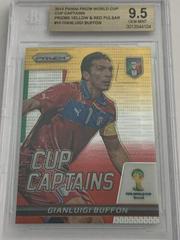 Gianluigi Buffon [Yellow and Red Pulsar] Soccer Cards 2014 Panini Prizm World Cup Captains Prices