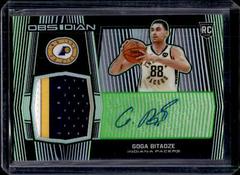 Goga Bitadze [Electric Etch Green] #RA-GGB Basketball Cards 2019 Panini Obsidian Rookie Autographs Prices