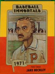 Jake Beckley #120 Baseball Cards 1980 Baseball Immortals Prices
