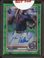 Chris Vallimont [Green] Baseball Cards 2020 Bowman Sapphire Autographs Prices