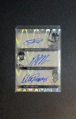 Heliot Ramos, Alek Thomas, Julio Rodriguez [Black & White RayWave] Baseball Cards 2022 Topps Chrome Sonic Triple Autographs Prices