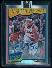 Rasheed Wallace [Premium Box Set Autograph] Basketball Cards 2021 Panini Hoops Prices