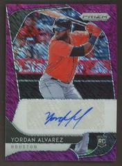 Yordan Alvarez [Purple Shimmer] #RA-YA Baseball Cards 2020 Panini Prizm Rookie Autographs Prices