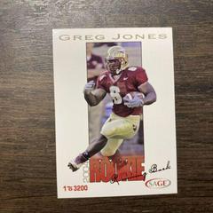 Greg Jones #21 Football Cards 2004 Sage Prices