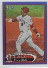 Albert Pujols [Facing Right Purple Refractor] #80 Baseball Cards 2012 Topps Chrome Prices