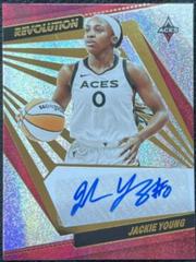 Jackie Young #AG-JYG Basketball Cards 2022 Panini Revolution WNBA Autographs Prices