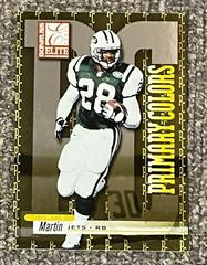 Curtis Martin [Yellow] Football Cards 2001 Panini Donruss Elite Primary Colors Prices