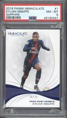Kylian Mbappe [Sapphire] Soccer Cards 2018 Panini Immaculate Prices