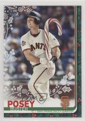 Buster Posey [Holding Candy Cane] #HW96 Baseball Cards 2019 Topps Holiday Mega Box Prices