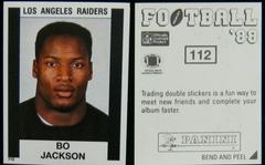 Bo Jackson Football Cards 1988 Panini Sticker Prices