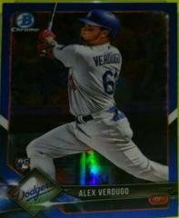Alex Verdugo [Swinging Bat Blue Refractor] #47 Baseball Cards 2018 Bowman Chrome Prices