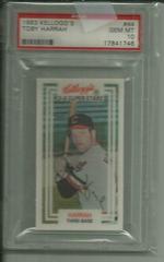 Toby Harrah #44 Baseball Cards 1983 Kellogg's Prices