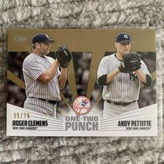 Andy Pettitte, Roger Clemens [Gold] #12P-6 Baseball Cards 2023 Topps One Two Punch Prices