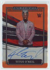 Titus O'Neil [Orange] Wrestling Cards 2022 Panini Impeccable WWE Stainless Stars Autographs Prices