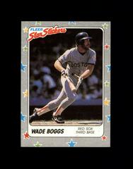 Wade Boggs Baseball Cards 1988 Fleer Star Stickers Prices