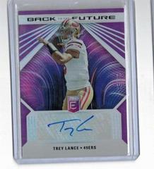 Trey Lance #BFS-TR Football Cards 2022 Panini Donruss Elite Back to the Future Signatures Prices
