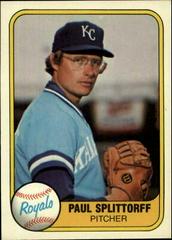 Paul Splittorff #30 Baseball Cards 1981 Fleer Prices