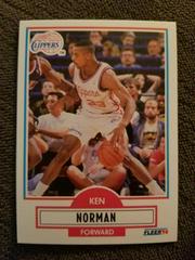 Ken Norman #88 Basketball Cards 1990 Fleer Prices
