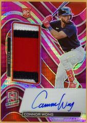 Connor Wong [Jersey Autograph Neon Pink] #147 Baseball Cards 2022 Panini Chronicles Spectra Prices