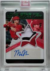 Matt McLain [Red] #LSS-MM Baseball Cards 2022 Panini Three and Two Lone Star Signatures Prices