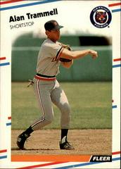 Alan Trammell #74 Baseball Cards 1988 Fleer Prices