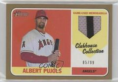 Albert Pujols [Gold] #AP Baseball Cards 2018 Topps Heritage Clubhouse Collection Relics Prices