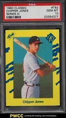Chipper Jones [Series III] #T92 Baseball Cards 1990 Classic Prices