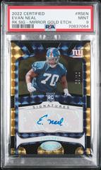 Evan Neal [Gold Etch] #RS-EN Football Cards 2022 Panini Certified Rookie Signatures Prices
