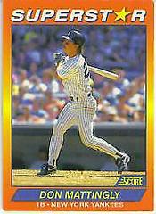 Don Mattingly #23 Baseball Cards 1992 Score Superstars Prices