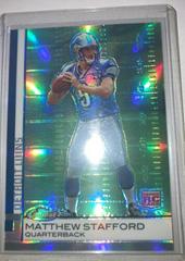 Matthew Stafford [Green Refractor] Football Cards 2009 Topps Finest Prices