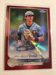 Carson Williams [Autograph Red Refractor] #PDC-54 Baseball Cards 2022 Topps Pro Debut Chrome Prices