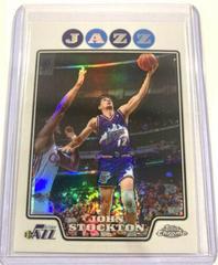 John Stockton [Refractor] Basketball Cards 2008 Topps Chrome Prices