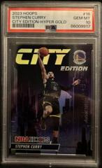 Stephen Curry [Hyper Gold] #16 Basketball Cards 2023 Panini Hoops City Edition Prices