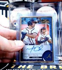 Matt Olson [Blue] #FA-MO Baseball Cards 2022 Topps Gold Label Framed Autographs Prices