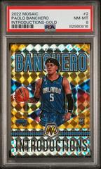 Paolo Banchero [Gold] #2 Basketball Cards 2022 Panini Mosaic Introductions Prices