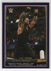 Roman Reigns [Purple] Wrestling Cards 2015 Topps WWE Road to Wrestlemania Prices